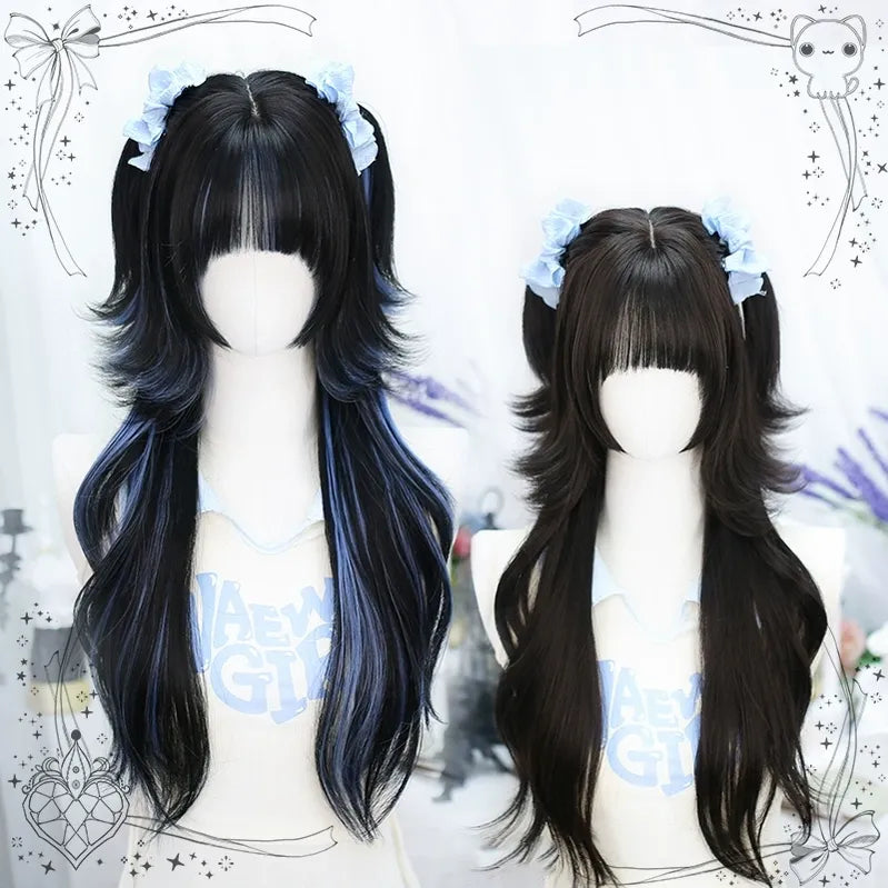 Dalao - Lily - Sweet Lolita Hime Cut Long Curly Wig for JK Girls