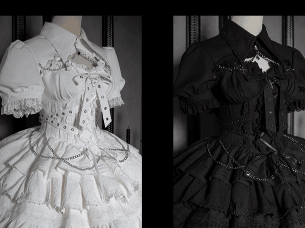 OCELOT - Contract Cross - Gothic Elegant Bubble Sleeve Bolero