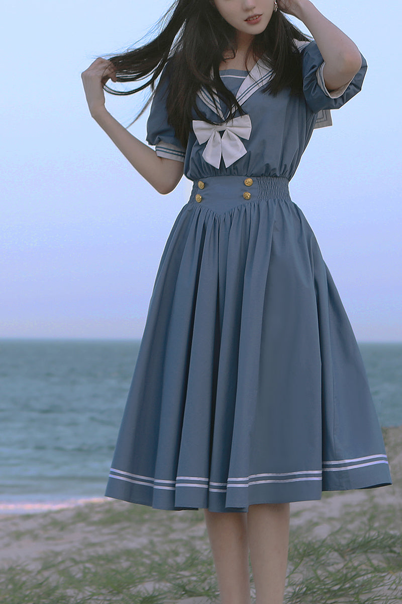Beleganty - Sea and Wind - Retro Sailor Lolita OP Dress Version 1.0