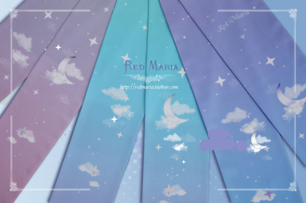 Red Maria - Gradient Starry 80D Velvet Lolita Tights