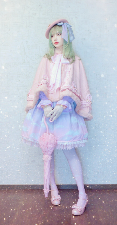 Red Maria - Gradient Starry 80D Velvet Lolita Tights