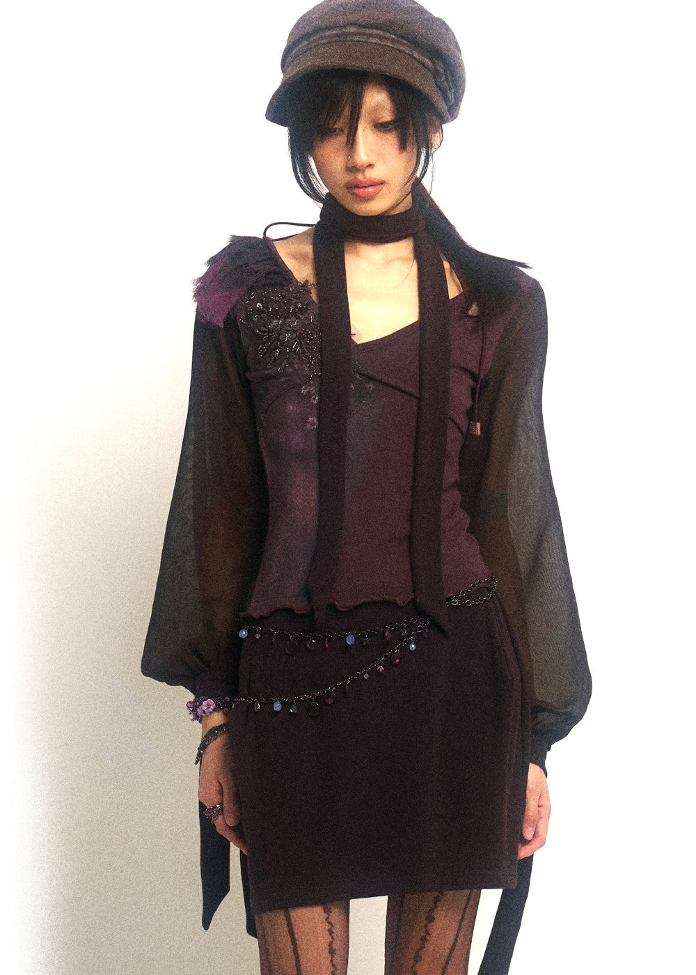 Beaded Two-Piece Dress