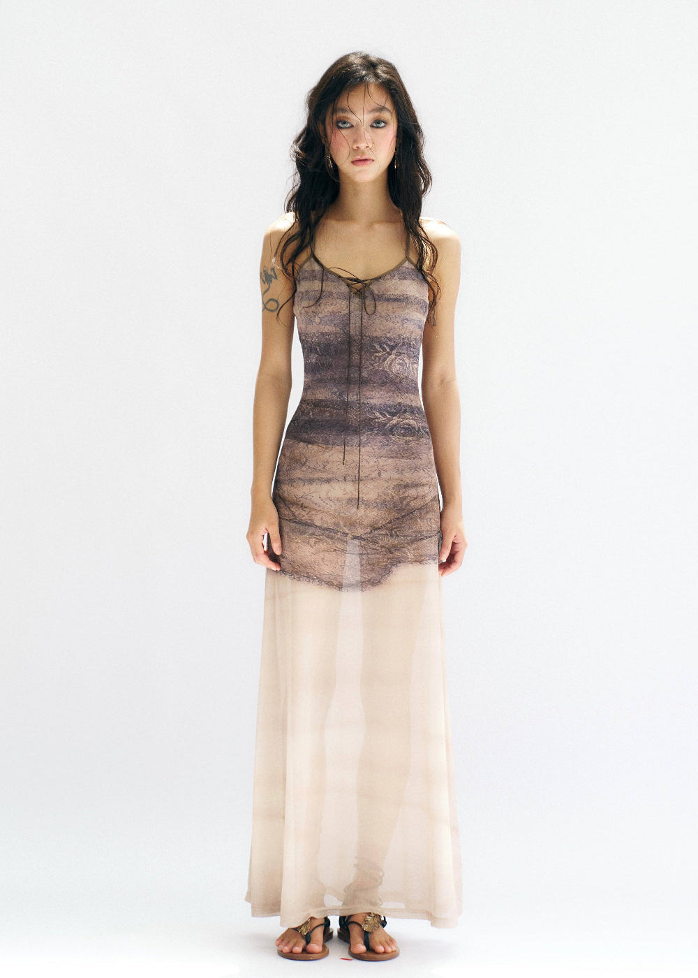 Washed Dust Maxi Dress