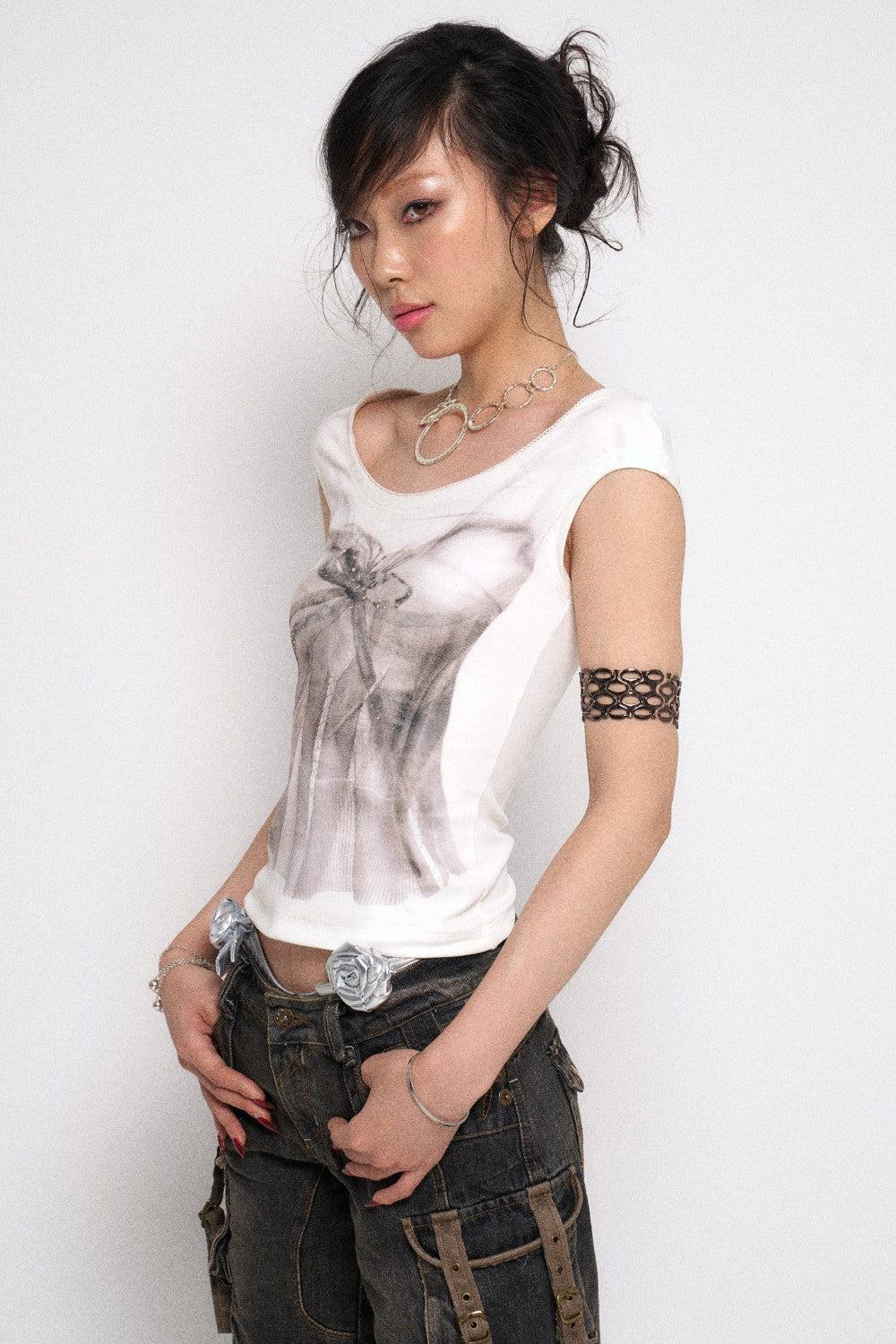 Backlace Ribbon T-Shirt