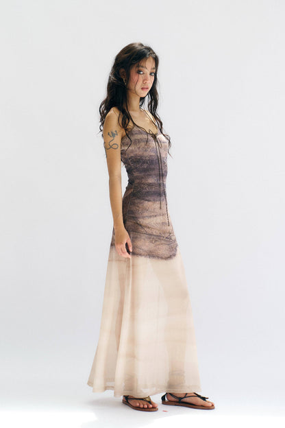 Washed Dust Maxi Dress