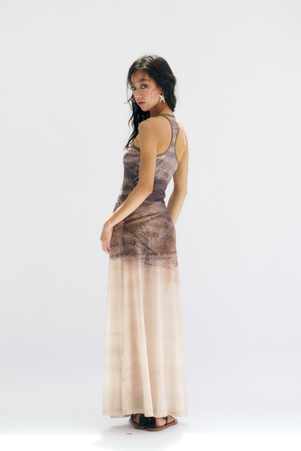 Washed Dust Maxi Dress
