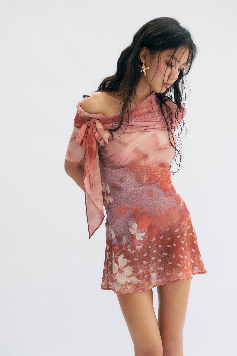 Layered Floral Dress