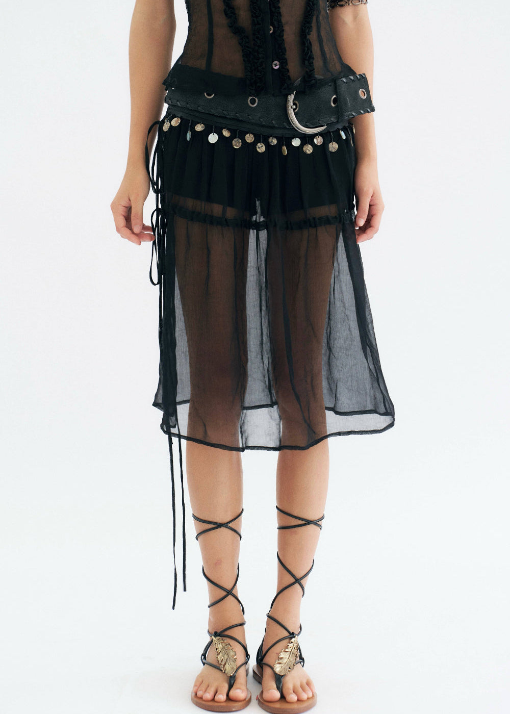 Mesh Convertible Skirt