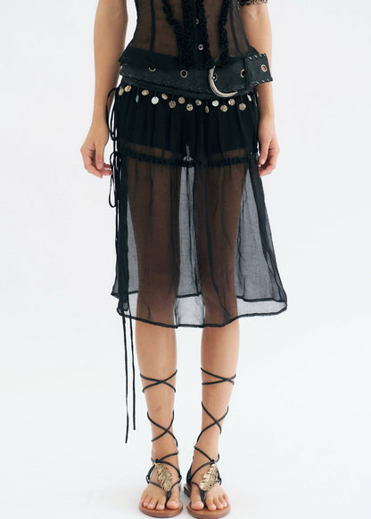 Mesh Convertible Skirt