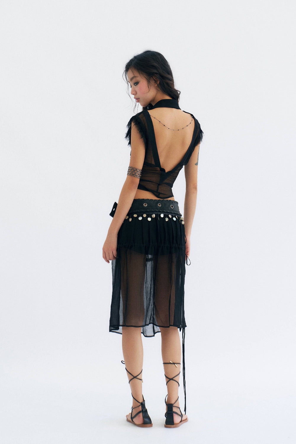 Mesh Convertible Skirt