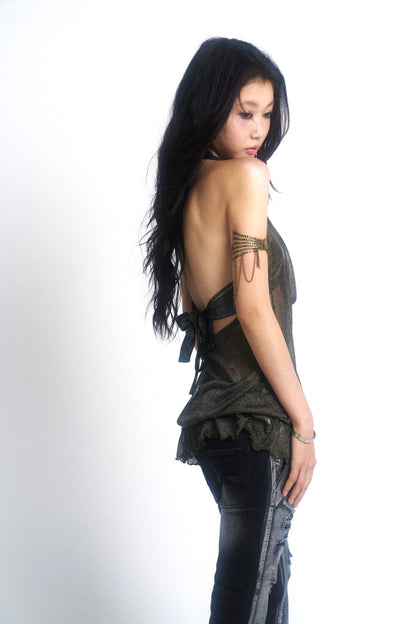 Chainlink Glimmer Halter Set