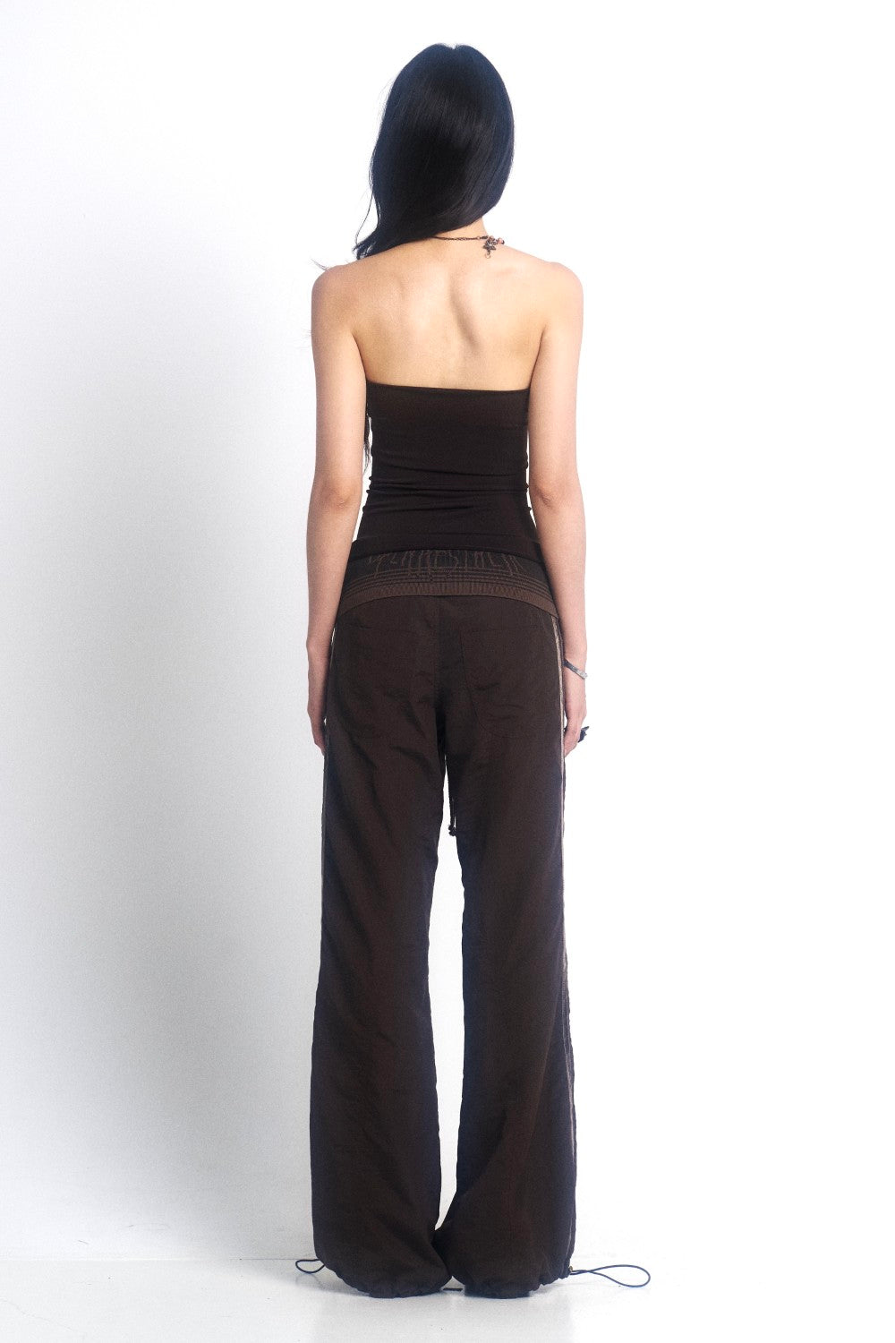 Sequin Lace Strapless Top