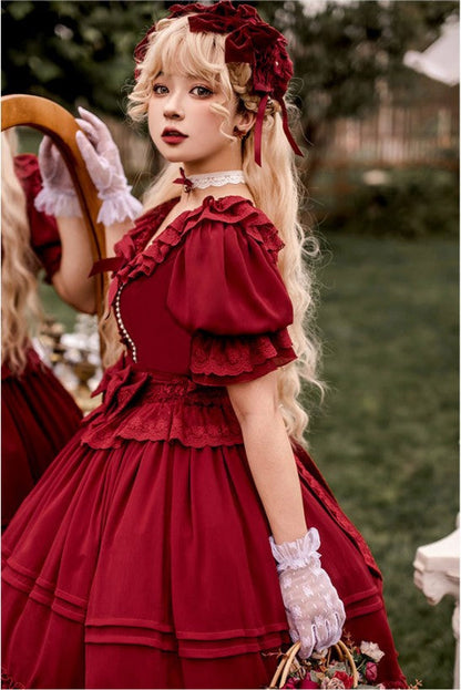 Dawn and Morning - The Dawn Song - Plus Size Lolita Elegant OP Dress