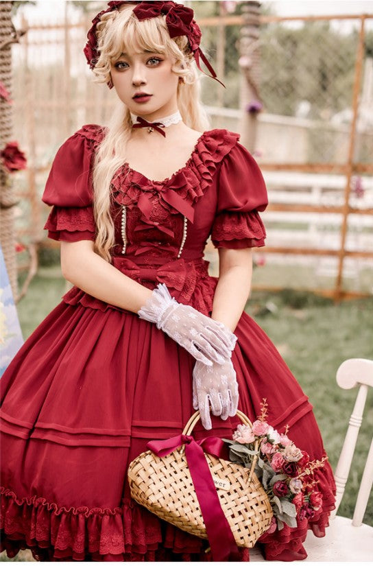 Dawn and Morning - The Dawn Song - Plus Size Lolita Elegant OP Dress