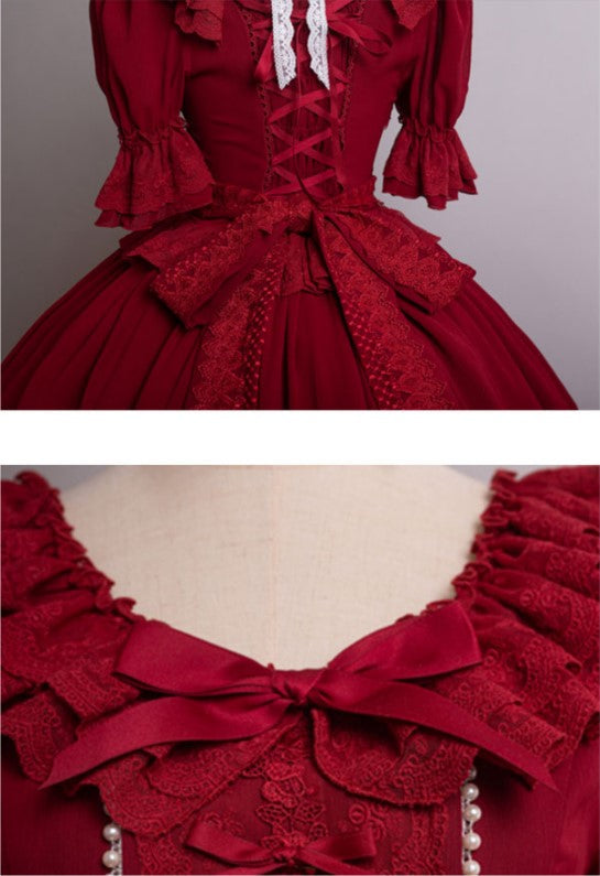 Dawn and Morning - The Dawn Song - Plus Size Lolita Elegant OP Dress