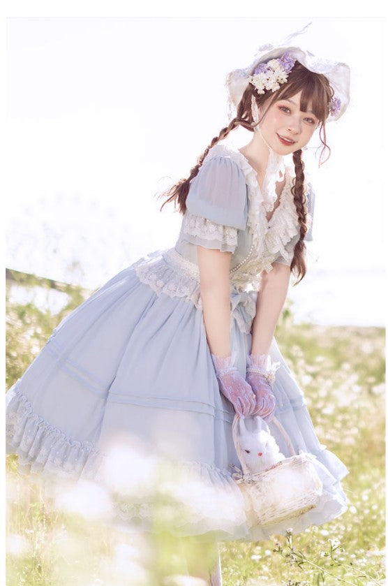 Dawn and Morning - The Dawn Song - Plus Size Lolita Elegant OP Dress