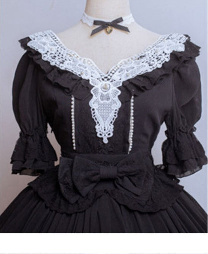 Dawn and Morning - The Dawn Song - Plus Size Lolita Elegant OP Dress
