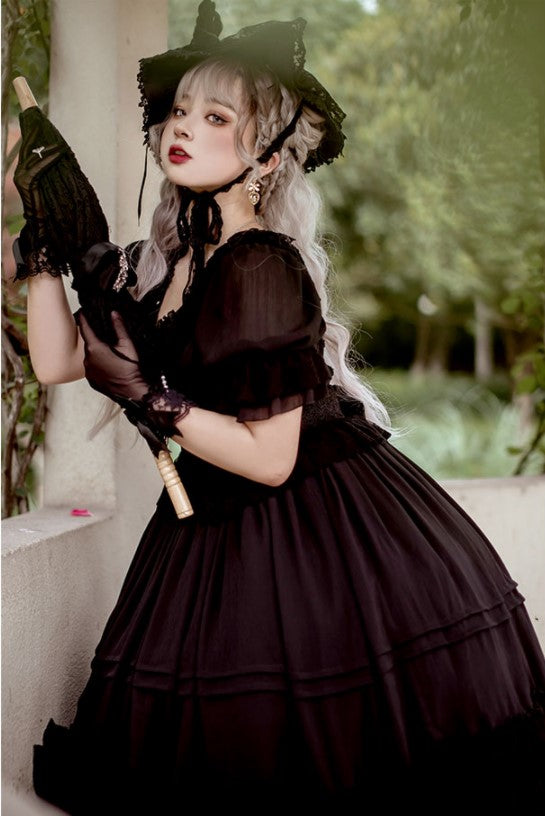 Dawn and Morning - The Dawn Song - Plus Size Lolita Elegant OP Dress