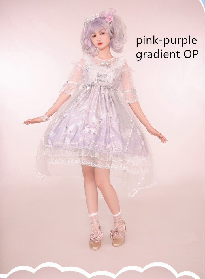 Confession Balloon - Unicorn - Sweet Lolita Dress and blouse Multicolors