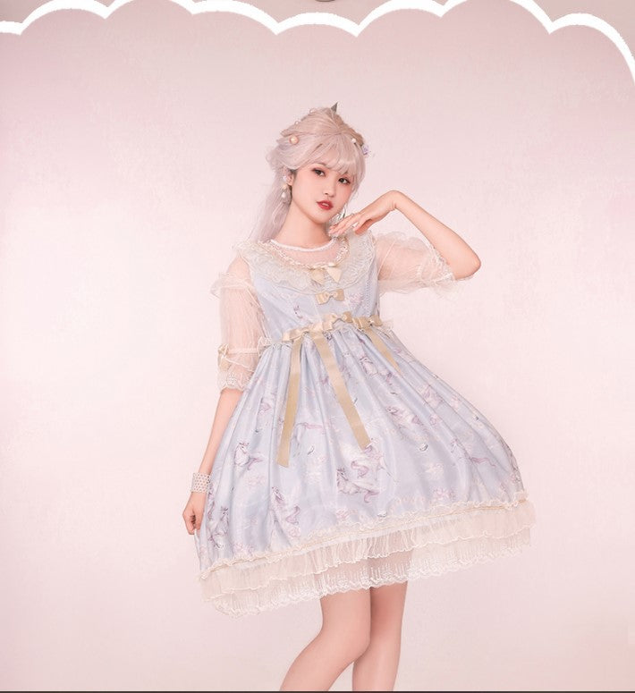 Confession Balloon - Unicorn - Sweet Lolita Dress and blouse Multicolors
