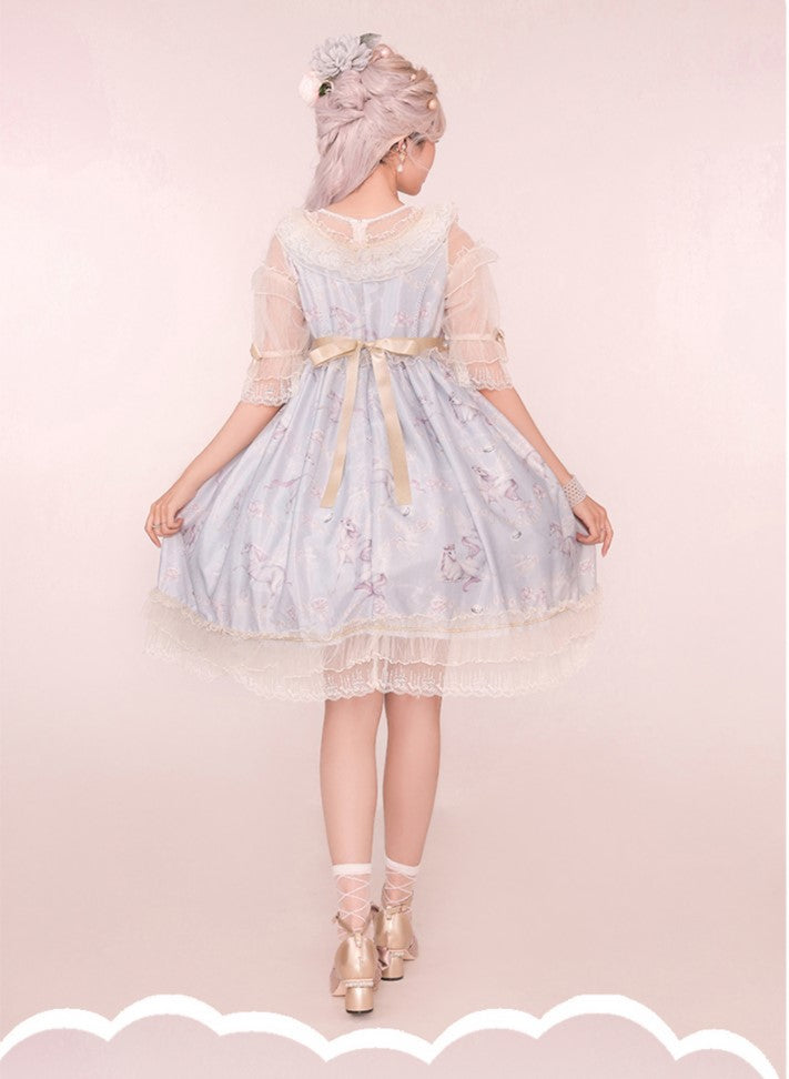 Confession Balloon - Unicorn - Sweet Lolita Dress and blouse Multicolors