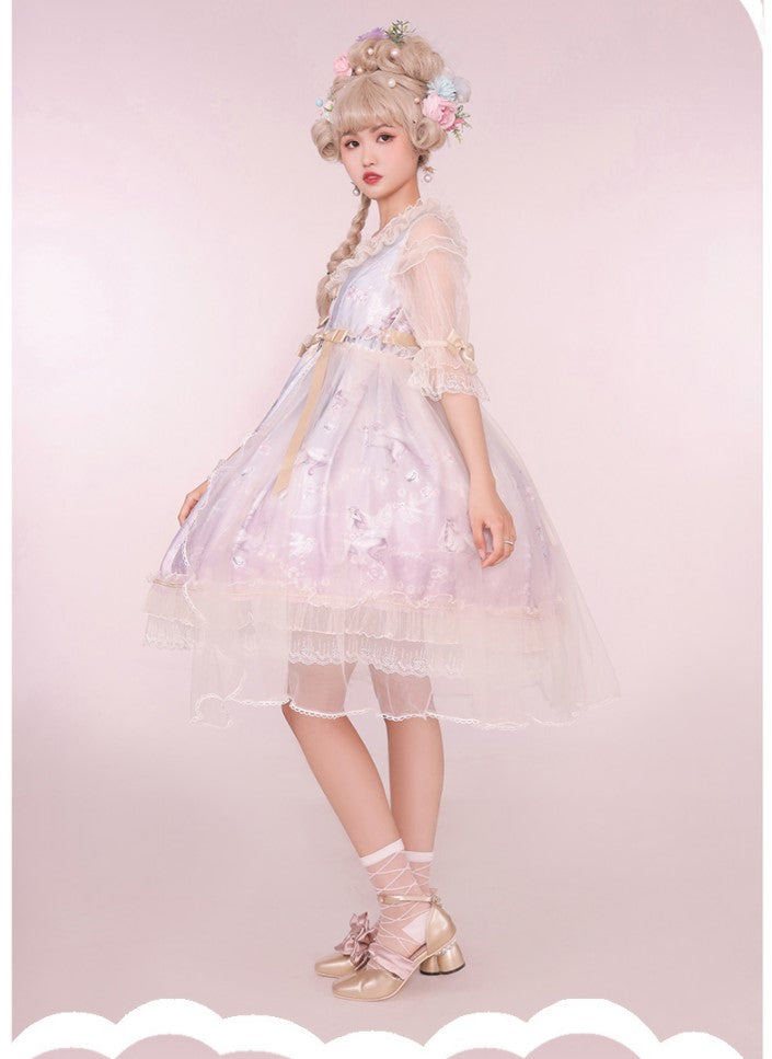Confession Balloon - Unicorn - Sweet Lolita Dress and blouse Multicolors