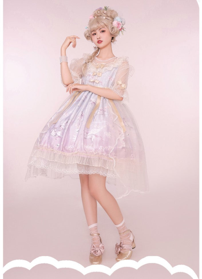 Confession Balloon - Unicorn - Sweet Lolita Dress and blouse Multicolors