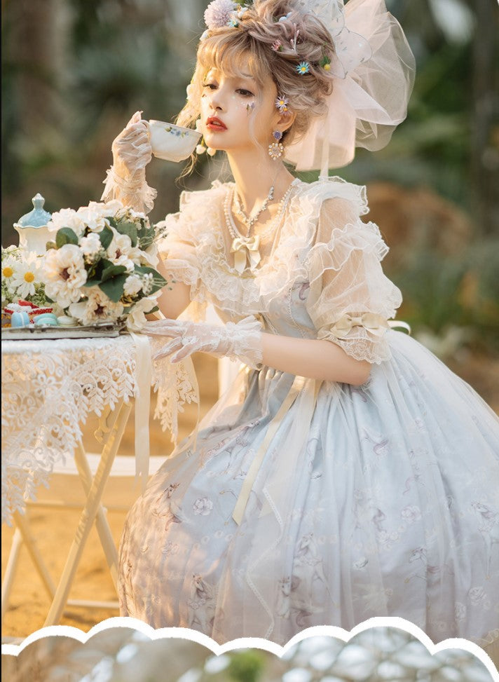 Confession Balloon - Unicorn - Sweet Lolita Dress and blouse Multicolors