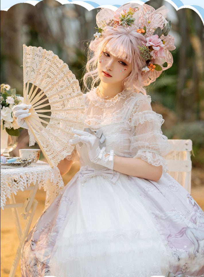 Confession Balloon - Unicorn - Sweet Lolita Dress and blouse Multicolors