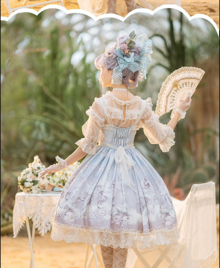 Confession Balloon - Unicorn - Sweet Lolita Dress and blouse Multicolors