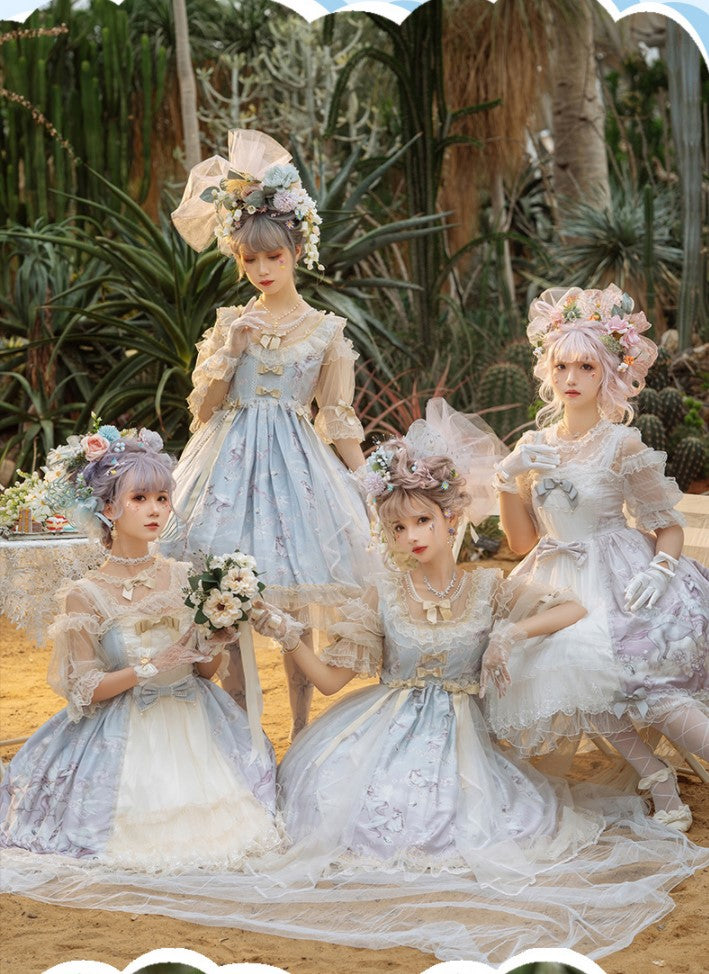 Confession Balloon - Unicorn - Sweet Lolita Dress and blouse Multicolors