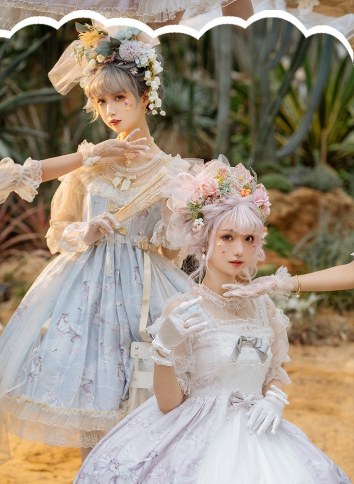 Confession Balloon - Unicorn - Sweet Lolita Dress and blouse Multicolors