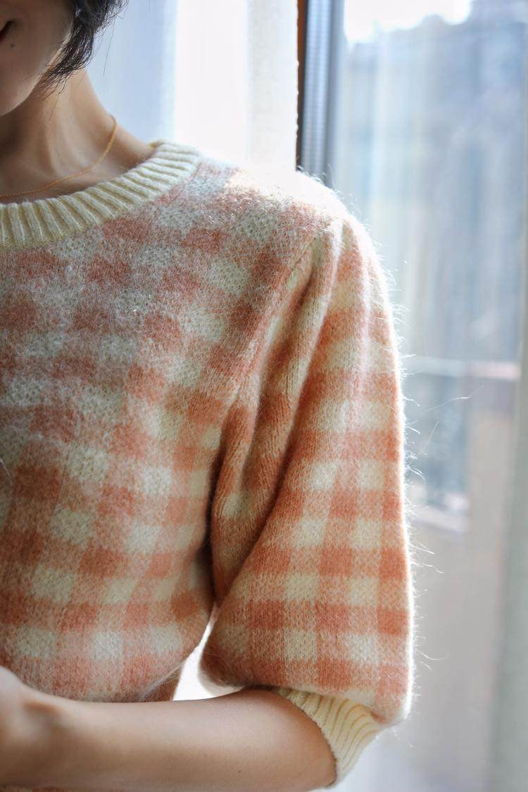 Countess Plaid Retro Knit