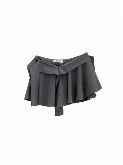 Nichi Box-Pleats Micromini Skirt