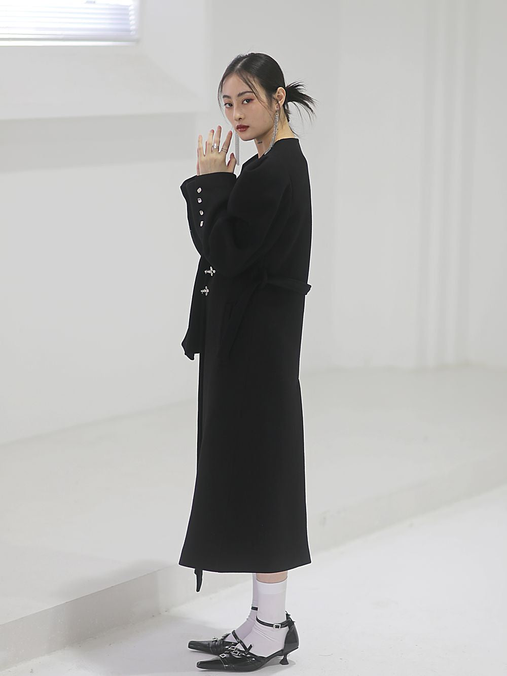 Power-shoulder Nichi Long-Coat