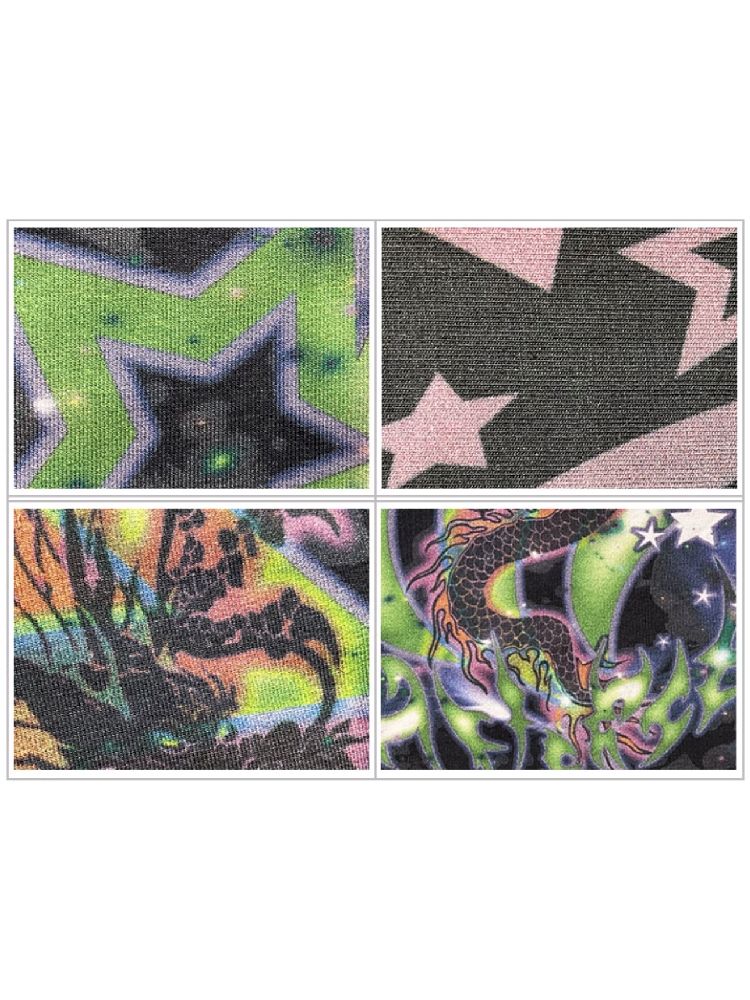 Dragon Print Short Sweatshirt【s0000005966】