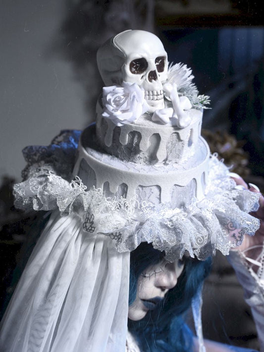Gothic Cake Skull Strap Hat【s0000010036】