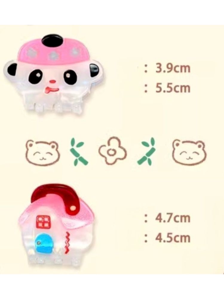 Panda Little House Hair Clip【s0000006118】