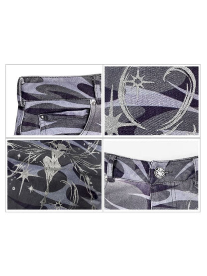 Elf Print Totem Jeans【s0000008216】