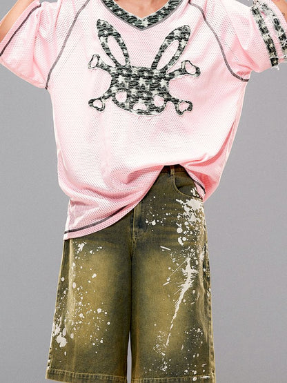 Bunny Skull Loose T-Shirt【s0000008987】