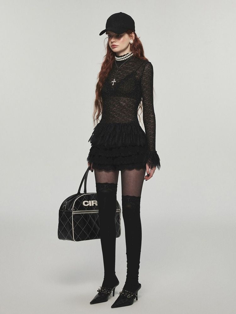 Lace Slim Bottom Top【s0000004725】