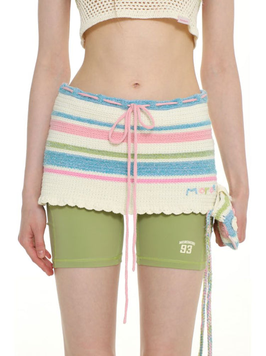 Drawstring Waist Head Overlay Fart Curtain Skirt【s0000008663】