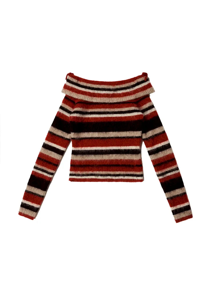 One shoulder Slim sweater【s0000005996】