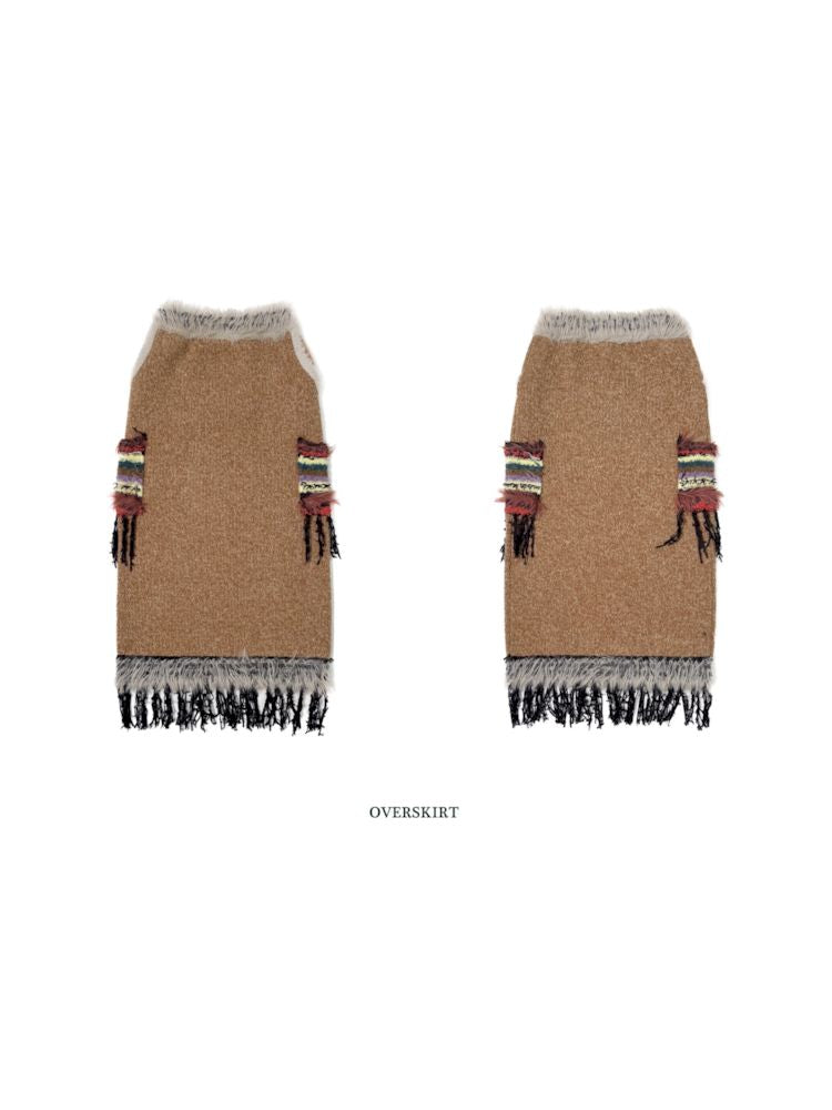 Mixed yarn interweaving stripes sweater【s0000006008】