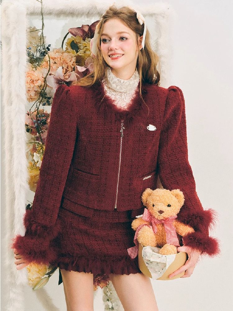 Chelsea Wool Little Fragrance Suit Dress【s0000004606】