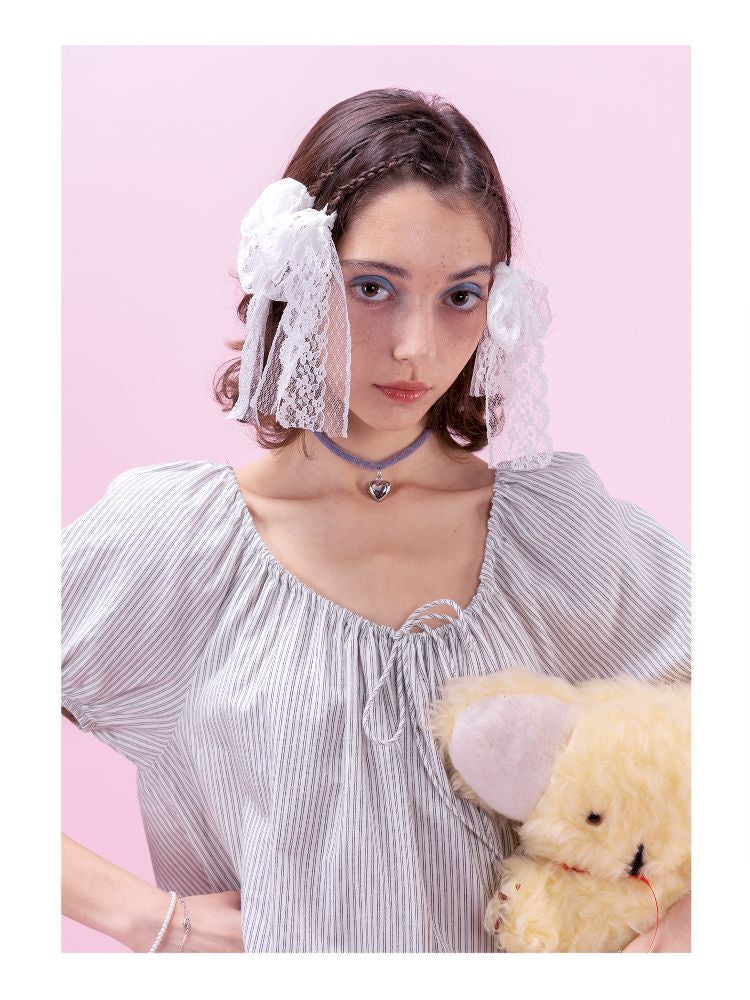 Striped Cotton Vacation Style Loose Dress【s0000009323】