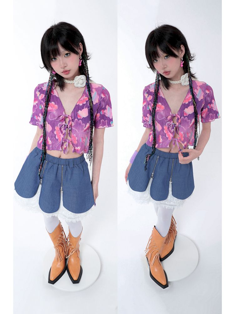 Variety cowboy petal skirt【s0000006573】