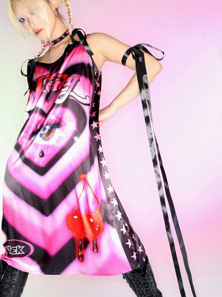 Skinny Silk Camisole Dress【s0000007157】