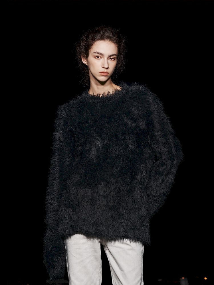 Elegant Fleece Crew Neck Sweater【s0000005469】