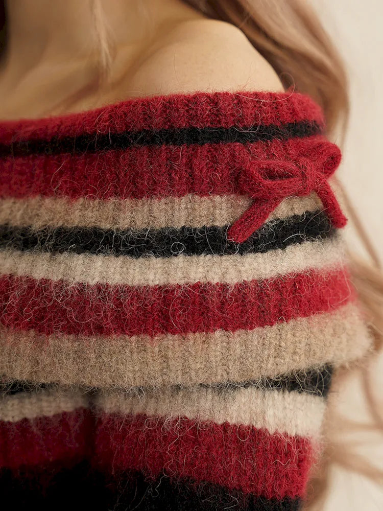 One shoulder Slim sweater【s0000005996】